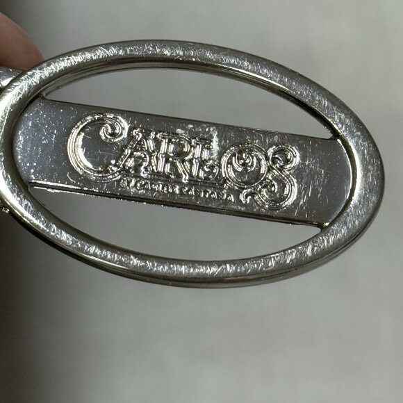 Carlos Santana Womens Purse Shoulder Bag Black Faux Leather Studded Bottom Studs - Picture 4 of 8